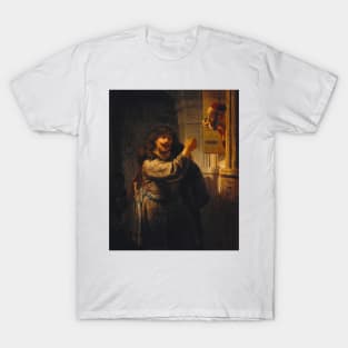 Samson Threatening His Father-In-Law by Rembrandt T-Shirt